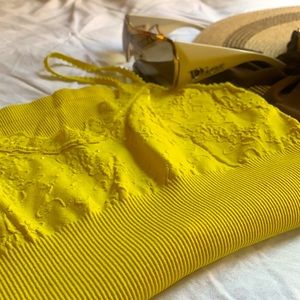 XS Express yellow green tank top.